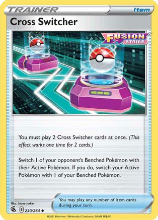 Cross Switcher 230/264  SWSH08 Fusion Strike - Uncommon