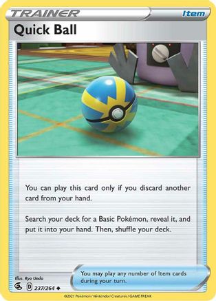 Quick Ball 237/264  SWSH08 Fusion Strike - Uncommon