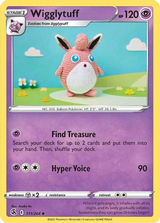 Wigglytuff 111/264  SWSH08 Fusion Strike - Uncommon
