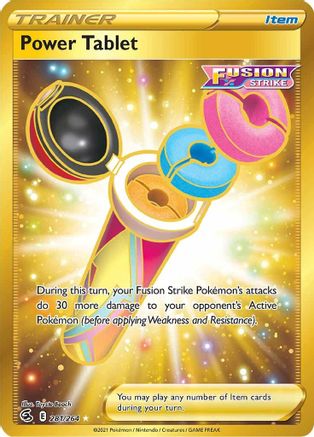 Power Tablet (Secret) 281/264  - Holofoil SWSH08 Fusion Strike - Secret Rare