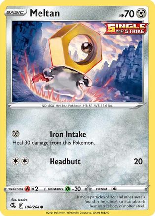 Meltan 188/264  SWSH08 Fusion Strike - Common