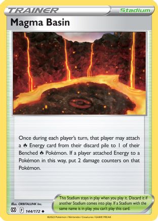Magma Basin 144/172  SWSH09 Brilliant Stars - Uncommon