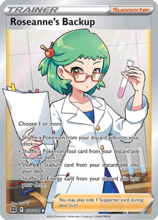 Roseanne's Backup (Full Art) 172/172  - Holofoil SWSH09 Brilliant Stars - Ultra Rare