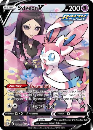Sylveon V TG14/TG30  - Holofoil SWSH09 Brilliant Stars Trainer Gallery - Ultra Rare