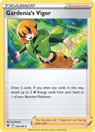 Gardenia's Vigor 143/189  - Reverse Holofoil SWSH10 Astral Radiance - Uncommon