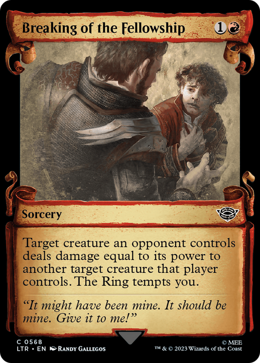 Breaking of the Fellowship (Showcase Scrolls) (LTR-568) - The Lord of the Rings: Tales of Middle-earth: (Showcase) Foil