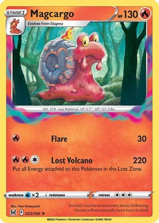 Magcargo 022/196  SWSH11 Lost Origin - Rare