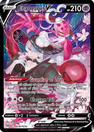 Enamorus V TG18/TG30  - Holofoil SWSH11 Lost Origin Trainer Gallery - Ultra Rare