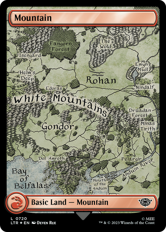 Mountain (0720) (Surge Foil) (LTR-720) - The Lord of the Rings: Tales of Middle-earth Foil