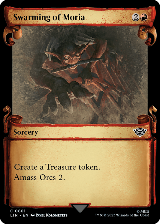 Swarming of Moria (Showcase Scrolls) (LTR-601) - The Lord of the Rings: Tales of Middle-earth: (Showcase) Foil