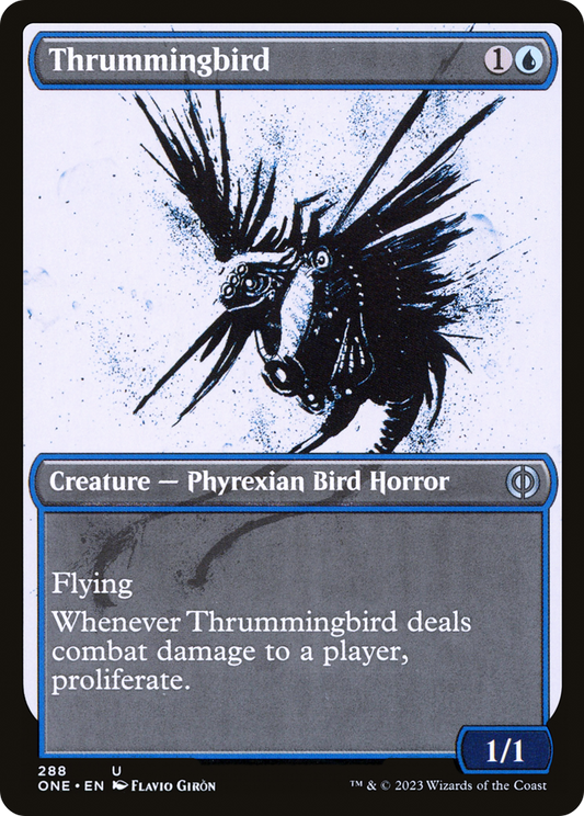 Thrummingbird (Showcase) (ONE-288) - Phyrexia: All Will Be One: (Showcase)