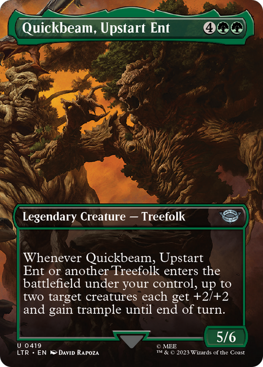 Quickbeam, Upstart Ent (Borderless) (LTR-419) - The Lord of the Rings: Tales of Middle-earth Foil