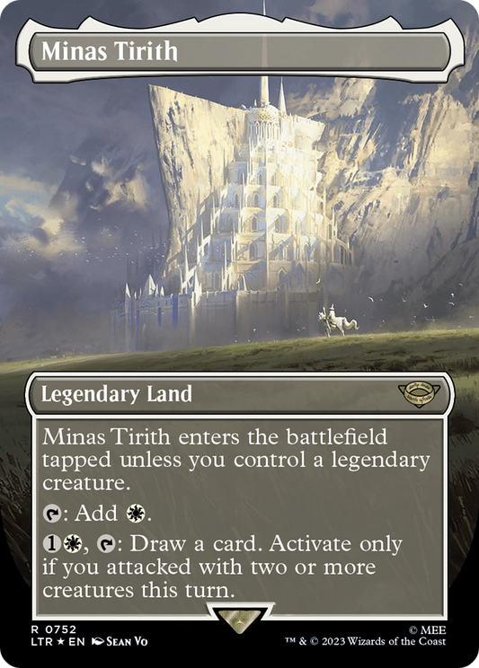 Minas Tirith (Borderless) (Surge Foil) (LTR-752) - The Lord of the Rings: Tales of Middle-earth Foil