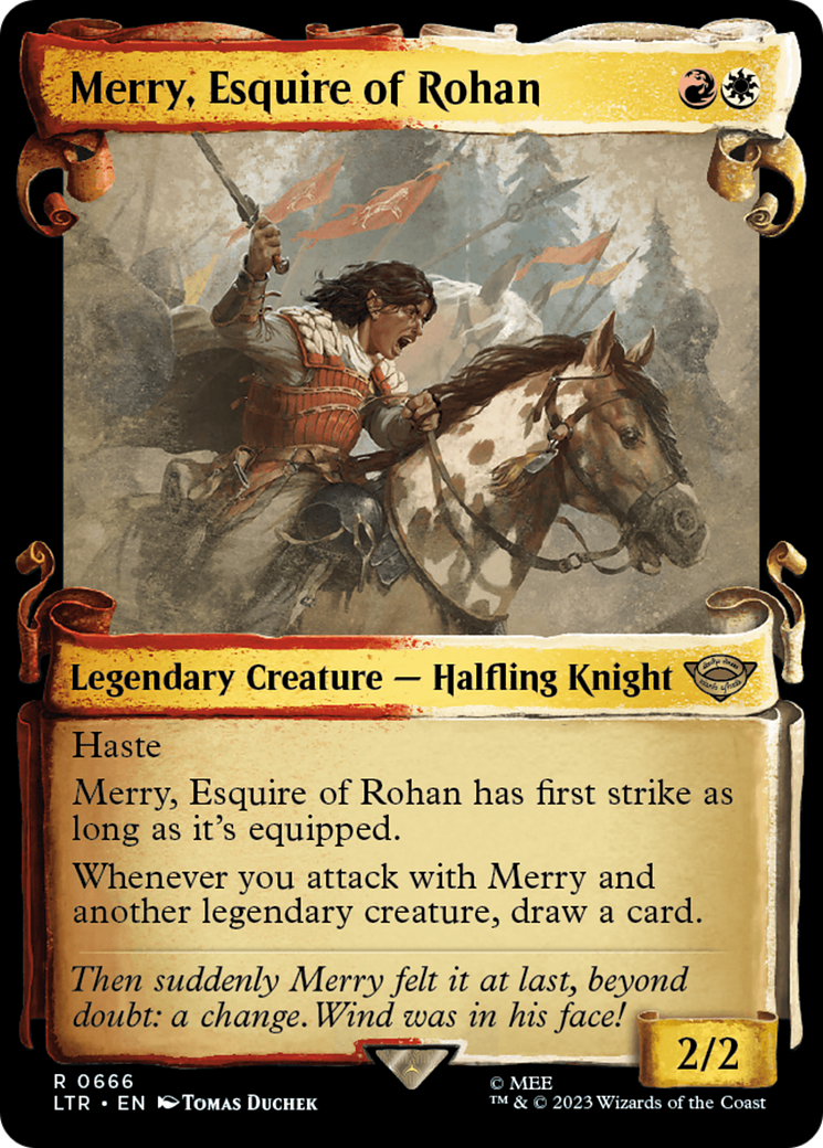 Merry, Esquire of Rohan (Showcase Scrolls) (LTR-666) - The Lord of the Rings: Tales of Middle-earth: (Showcase)