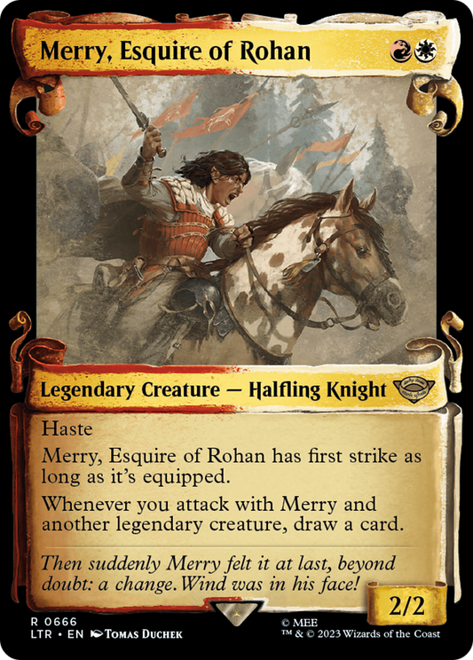 Merry, Esquire of Rohan (Showcase Scrolls) (LTR-666) - The Lord of the Rings: Tales of Middle-earth: (Showcase)