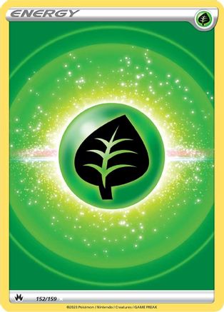 Grass Energy (Texture Full Art) 152/159  - Holofoil Crown Zenith - Ultra Rare