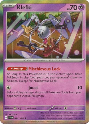 Klefki 096/198  - Reverse Holofoil SV01 Scarlet & Violet Base Set - Rare