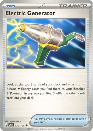 Electric Generator 170/198  SV01 Scarlet & Violet Base Set - Uncommon