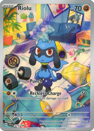Riolu 215/198  - Holofoil SV01 Scarlet & Violet Base Set - Illustration Rare