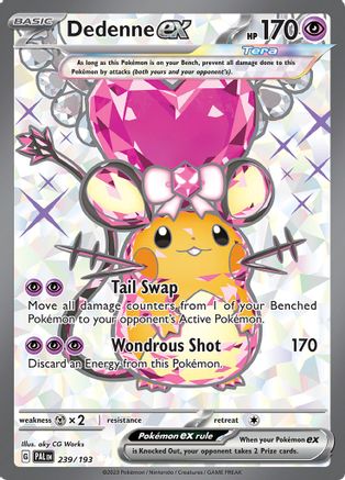 Dedenne ex 239/193  - Holofoil SV02 Paldea Evolved - Ultra Rare