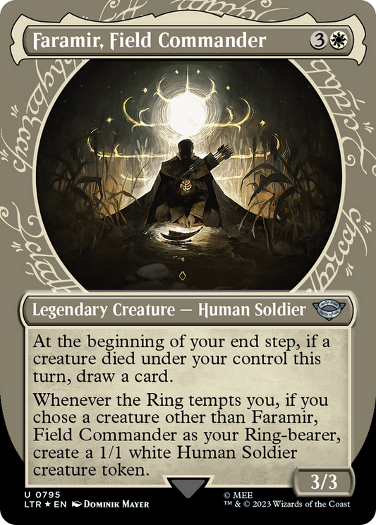 Faramir, Field Commander (Showcase) (Surge Foil) (LTR-795) - The Lord of the Rings: Tales of Middle-earth: (Showcase) (Borderless) Foil