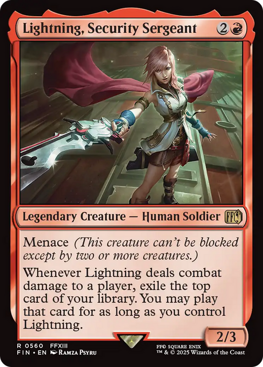 Lightning, Security Sergeant (FIN-560) - FINAL FANTASY