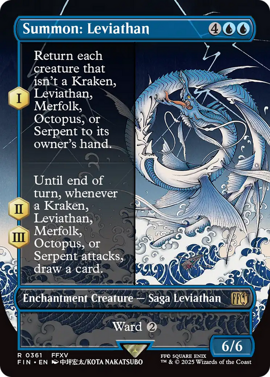 Summon: Leviathan (Borderless) (FIN-361) - FINAL FANTASY: (enchantment)