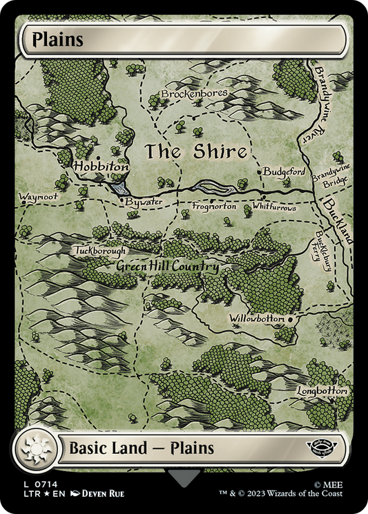 Plains (0714) (Surge Foil) (LTR-714) - The Lord of the Rings: Tales of Middle-earth Foil