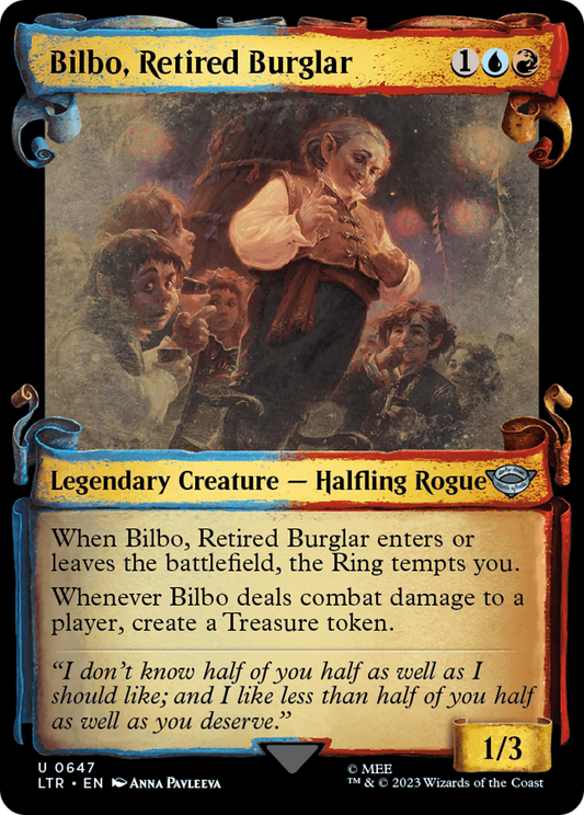 Bilbo, Retired Burglar (Showcase Scrolls) (LTR-647) - The Lord of the Rings: Tales of Middle-earth: (Showcase)
