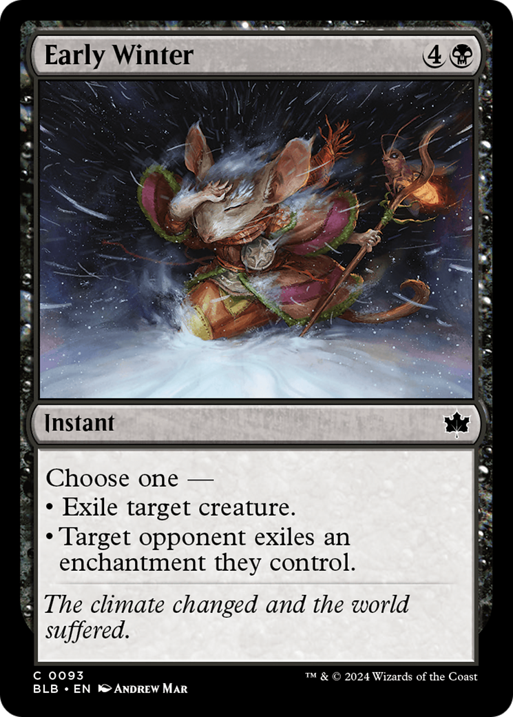 Early Winter (BLB-093) - Bloomburrow Foil