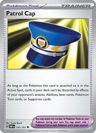 Patrol Cap 191/197  SV03 Obsidian Flames - Uncommon