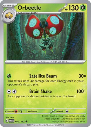 Orbeetle 012/182  SV04 Paradox Rift - Uncommon