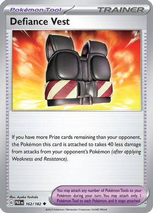Defiance Vest 162/182  - Reverse Holofoil SV04 Paradox Rift - Uncommon