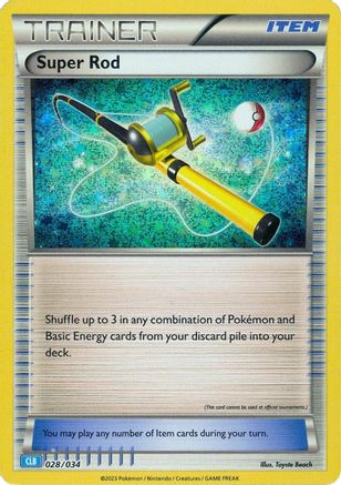 Super Rod (CLB) 028/034  - Holofoil Trading Card Game Classic - Classic Collection
