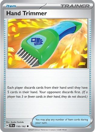 Hand Trimmer 150/162  - Reverse Holofoil SV05 Temporal Forces - Uncommon