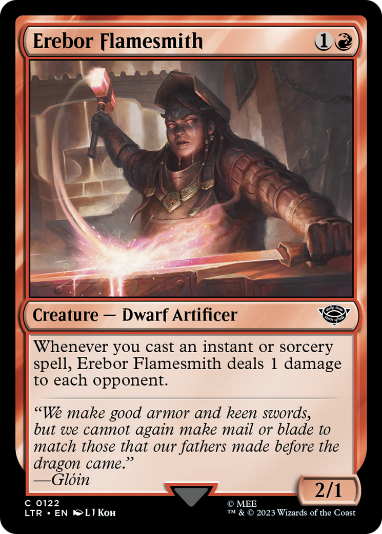 Erebor Flamesmith (LTR-122) - The Lord of the Rings: Tales of Middle-earth Foil