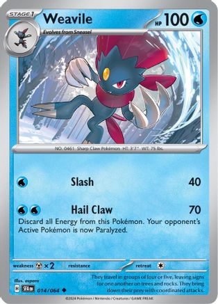 Weavile 014/064  SV Shrouded Fable - Uncommon