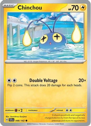 Chinchou 048/142  SV07 Stellar Crown - Common