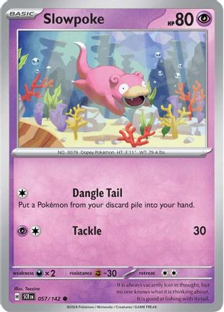 Slowpoke 057/142  SV07 Stellar Crown - Common