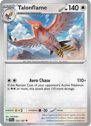 Talonflame 123/142  SV07 Stellar Crown - Uncommon