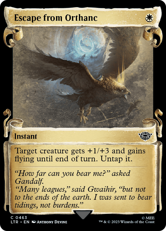Escape from Orthanc (Showcase Scrolls) (LTR-463) - The Lord of the Rings: Tales of Middle-earth: (Showcase) Foil