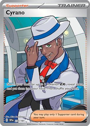 Cyrano 230/191  - Holofoil SV08 Surging Sparks - Ultra Rare