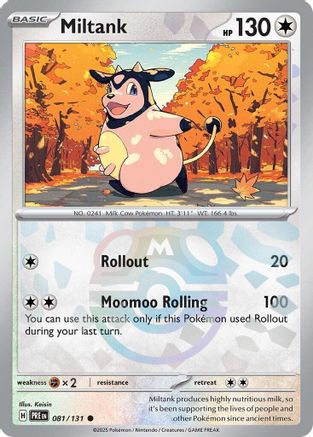 Miltank (Master Ball Pattern) 081/131  - Holofoil SV Prismatic Evolutions - Common