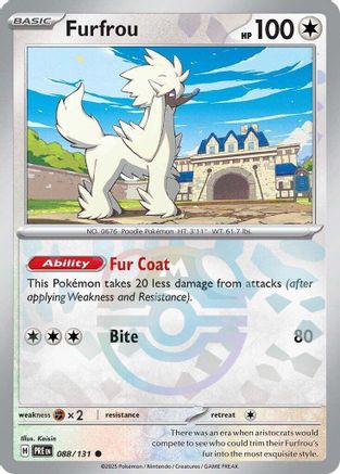 Furfrou (Master Ball Pattern) 088/131  - Holofoil SV Prismatic Evolutions - Common
