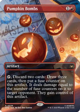 Pumpkin Bombs (Borderless) (SPE-026) - Marvel's Spider-Man: Eternal-Legal