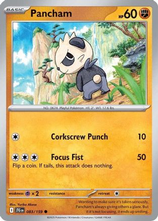 Pancham 083/159  - Reverse Holofoil SV09 Journey Together - Common