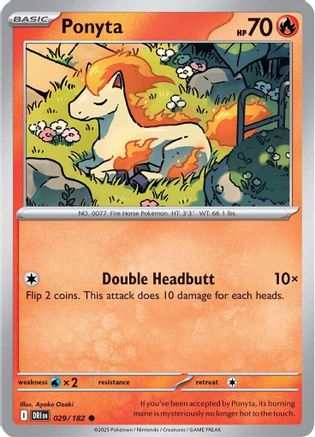 Ponyta 029/182  SV10 Destined Rivals - Common