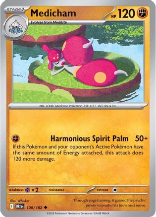 Medicham 100/182  SV10 Destined Rivals - Uncommon