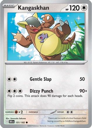 Kangaskhan 151/182  - Reverse Holofoil SV10 Destined Rivals - Common