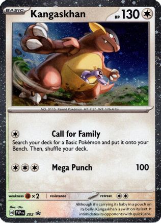 Kangaskhan 202  - Holofoil SV Scarlet & Violet Promo Cards - Holo Rare